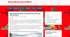 Desktop Screenshot of blackhomeschoolmom.com